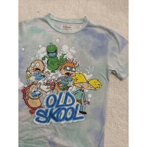 Nickelodeon Boys Youth T Shirt Old Skool Cartoons 90s Rugrats TV